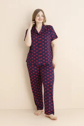 Mihra 50501-102 Kadın Büyük Beden Pijama Takımı - 2