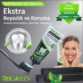 Orgarin Aktif Karbonlu Florürsüz Diş Macunu 75 ml - 4