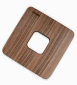 Demlik Altlığı - Nihale - Ceviz Ve Gürgen - 13cm x 13cm x 1.6cm - 3