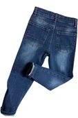 Erkek Çocuk Çift Cepli Likralı Gabardin Mavi Jean Pantolon thumbnail 2