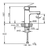 Artema Nora S Banyo Bataryası + Lavabo Bataryası + Doppo Long Duş Seti thumbnail 5