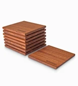 Woodsaka Maun ( Sapele) Bardak Altlığı - 12 Parça - 2