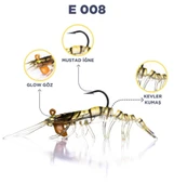 Caretta Sakura Shrimp 7.6 Cm 6.5 Gr Silikon Karides - 3