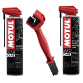 MOTUL YENİ C1 + C4 + FIRÇA ZİNCİR BAKIM SETİ - 1