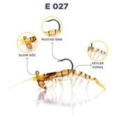 Caretta Sakura Shrimp 7.6 Cm 6.5 Gr Silikon Karides - 6