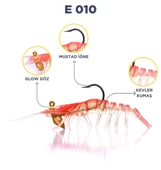 Caretta Sakura Shrimp 7.6 Cm 6.5 Gr Silikon Karides - 4