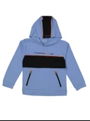 ADVENTURE BASKILI KAPÜŞONLU ERKEK SWEATSHIRT - 1
