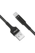 Round Rs-101 Micro Usb Data/şarj Kablosu 3a 1mt Örgü - Siyah - 5