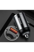 Baesus Usb Port 30w Hızlı Araç Şarj Cihazı Tiny Star Mini Quick Şarj  Siyah - 2