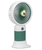 Sevimli  Şarjlı Mini Taşınabilir Fan  Soğutucu Masa Üstü Telefon Standlı Vantilatör - 5