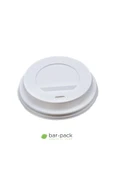 BAR-PACK 7 oz Karton Bardak Kapağı 100 Adet Rahat İçim Kapak - 3