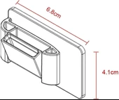 Emniyet Kemeri Tututucu Düzenleyici Plastik Koruma Kapağı Siyah Tekli - 5