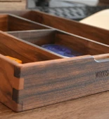 Woodsaka Yoi Ayarlanabilir Masaüstü Organizer & Aksesuar Kutusu - Ceviz - 20.2cm x 14.2cm x 4cm thumbnail 9