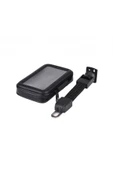 Carub Motorsiklet Telefon Tutucu Deri Fermuarlı 18x10 Cm - 4