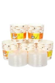 BAR-PACK Çorba Kasesi Şeffaf Kapaklı Set 16 oz 50 Adet - 2