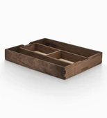 Woodsaka Yoi Ayarlanabilir Masaüstü Organizer & Aksesuar Kutusu - Ceviz - 20.2cm x 14.2cm x 4cm thumbnail 3