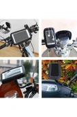 Carub Motorsiklet Telefon Tutucu Deri Fermuarlı 18x10 Cm - 2