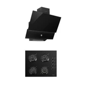 LUXELL 2 Lİ SİYAH CAM SET (DAVLUMBAZ-ANKASTRE OCAK) - 1