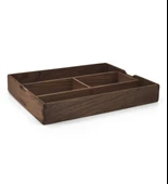 Woodsaka Yoi Ayarlanabilir Masaüstü Organizer & Aksesuar Kutusu - Ceviz - 32.2cm x 26.2cm x 4cm thumbnail 1