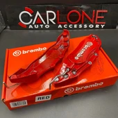 Brembo Orjinal Metal Kaliper Kapağı Kırmızı Renk Fren Disk Kapağı 2'Li Set Aynı Gün Kargo - 2
