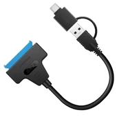 Daytona A4204 2in1 USB 3.0 Type-C To 2.5 inç Sata Hdd Ssd Çevirici Dönüştürücü - 1