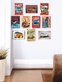 Zamanda Yolculuk: Retro Otomobil Temalı 10 Adet (13cmx17cm) MDF Tablo ile Nostaljiyi Yakala! Kafe, İş Yeri, Ev Dekorasyonunuza Ruh Katan Dekoratif Hediyelik Tablolar - 1