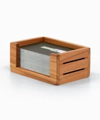 Woodsaka 3Line Kartvizit Kutusu - Kiraz - 10.9cm x 6.8cm x 4.5cm(h) - 2