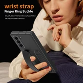 Samsung Galaxy W25-Fold6Slim Gri Katlanır Film Kılıf - Kalem Yuvalı - Gri - 7