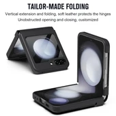 Samsung Galaxy Z Flip 5 Siyah Menteşe Korumalı Kılıf - 5