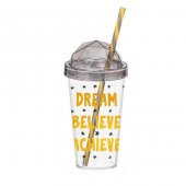 660cc Desenli Pipetli Bardak Dream - 1