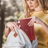 iPad 10 10.9 inç Çok Fonksiyonlu Manyetik Standlı Tablet Kılıfı - Kırmızı - 2