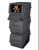 Motek MT-40 S-Box 8 Litre 3'lü Çok Amaçlı Organizer Düzenleyici Antrasit ( 3*8Litre ) thumbnail 2