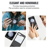 Samsung Galaxy Z Flip 5 Siyah Menteşe Korumalı Kılıf - 8