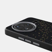 Xiaomi Redmi K80 6D Mikro Kabartmalı Manyetik Koruyucu Telefon Kılıfı - Siyah Altın - 6