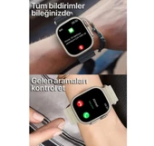 Smart Watch H11 ULTA 49mm Metal Kasa Akıllı Saat Çift Kordonlu Vidalı - 4