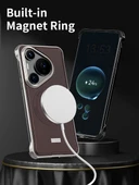 Huawei Pura 70 Ultra Manyetik Alaşımlı Tampon Telefon Kılıfı - Siyah thumbnail 5
