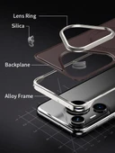 Huawei Pura 70 Ultra Manyetik Alaşımlı Tampon Telefon Kılıfı - Siyah thumbnail 8