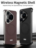 Huawei Pura 70 Ultra Manyetik Alaşımlı Tampon Telefon Kılıfı - Siyah thumbnail 2