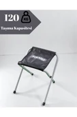 Katlanır Düz Kamp Taburesi Dayanıklı Balıkçı Taburesi 120 Kg Taşıma Kapasiteli Tabure - 1