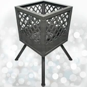 Şömine Bahçe Şöminesi Ateş Çukuru 60 Litre Geniş Hacim Bahçe Sobası Mangal Ateş Çanağı Fire Pit - 4