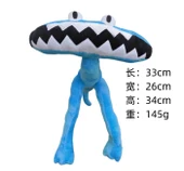 Rainbow Friends Chapter 2 Açık Turuncu Doktor Kafalı Peluş Oyuncak - 7