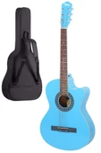 Midex XC-120LTB Kaliteli Akustik Gitar Gül Klavye Sap Ayarlı 4/4 Full Set thumbnail 3