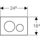 Geberit Sigma20 Kumanda Paneli Beyaz/Parlak/Beyaz 115.882.KJ.1 - 2
