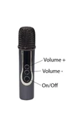 Torima BTS-1688 Yeşil Mikrofonlu Karaoke Bluetooth Hoparlör - 6
