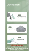 Tilbe Home Pratik Şarjlı Narenciye Sıkacağı Taşınabilir USB Hazneli Portakal Limon Katı Meyve Sıkma Makinesi - 7