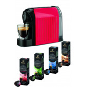 Tchibo Cafissimo Easy Kapsül Kahve Makinesi (Kırmızı) Ve Yöresel Kahve Seti - 1