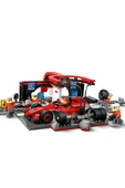 ® City Ferrari Arabalı F1® Pit Stop ve Pit Ekibi 60443 - 6+ Yaratıcı Oyuncak Yapım Seti (322 Pr) - 6