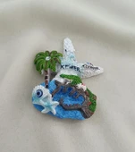 Magnet Palmiye Nazar Göz Boncuk Taşlı Mıknatıslı Buzdolabı Süsü thumbnail 1