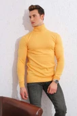 SLİMFİT BOĞAZLI LİKRALI ERKEK TRİKO KAZAK - 1