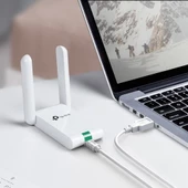 Tp-Link TL-WN822N 300 Mbps N Kablosuz 2x3dBi Antenli USB Uzatma Kablolu Yüksek Kazanımlı USB Adaptör - 5